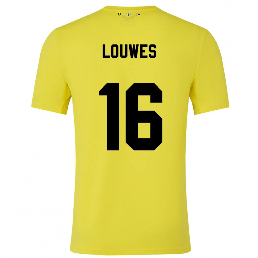 Danxen Heren Puck Louwes #16 Geel Zwart Keepersshirt 2025/26 T-Shirt