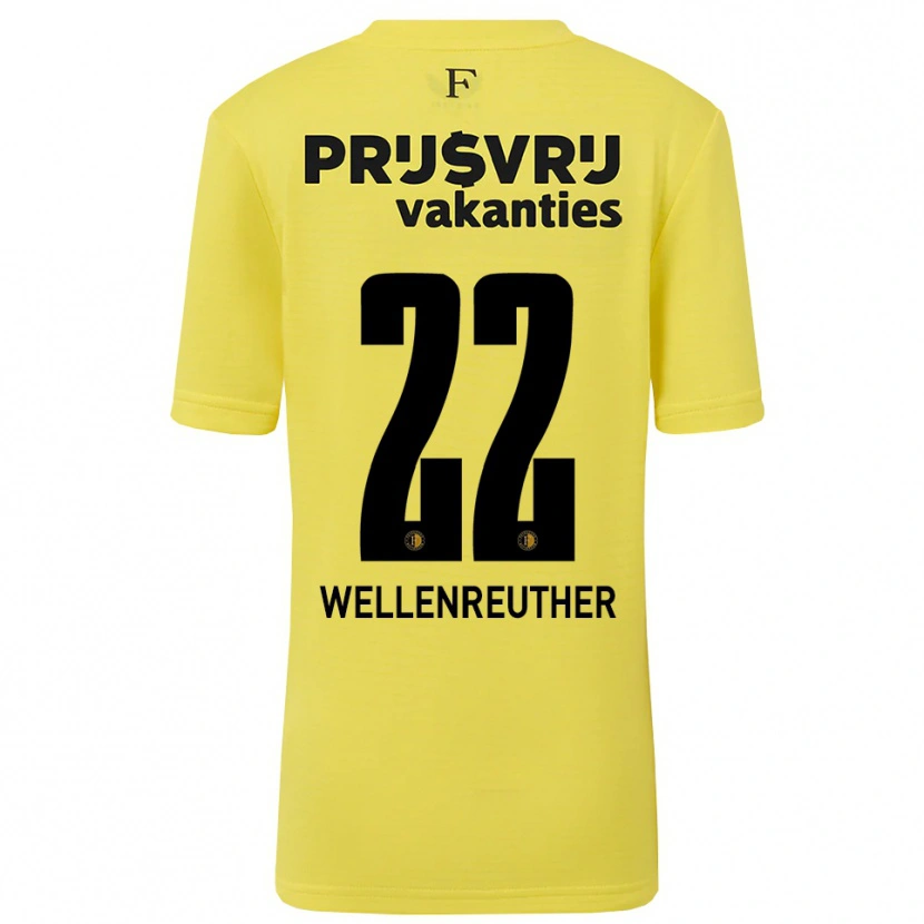 Danxen Heren Timon Wellenreuther #22 Geel Zwart Keepersshirt 2025/26 T-Shirt