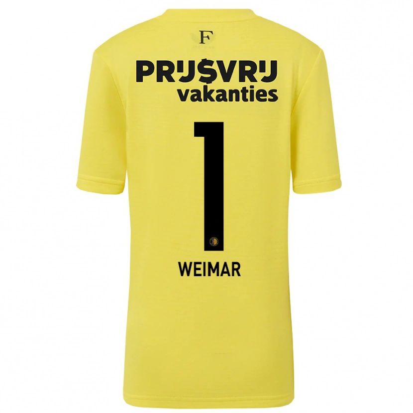 Danxen Heren Jacintha Weimar #1 Geel Zwart Keepersshirt 2025/26 T-Shirt