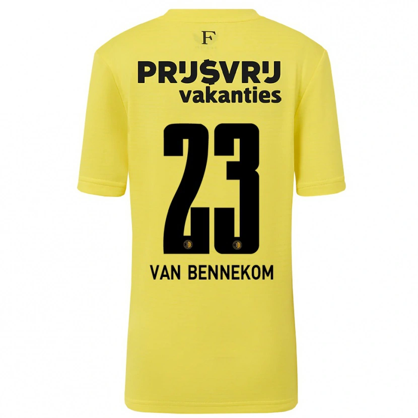 Danxen Heren Duron van Bennekom #23 Geel Zwart Keepersshirt 2025/26 T-Shirt