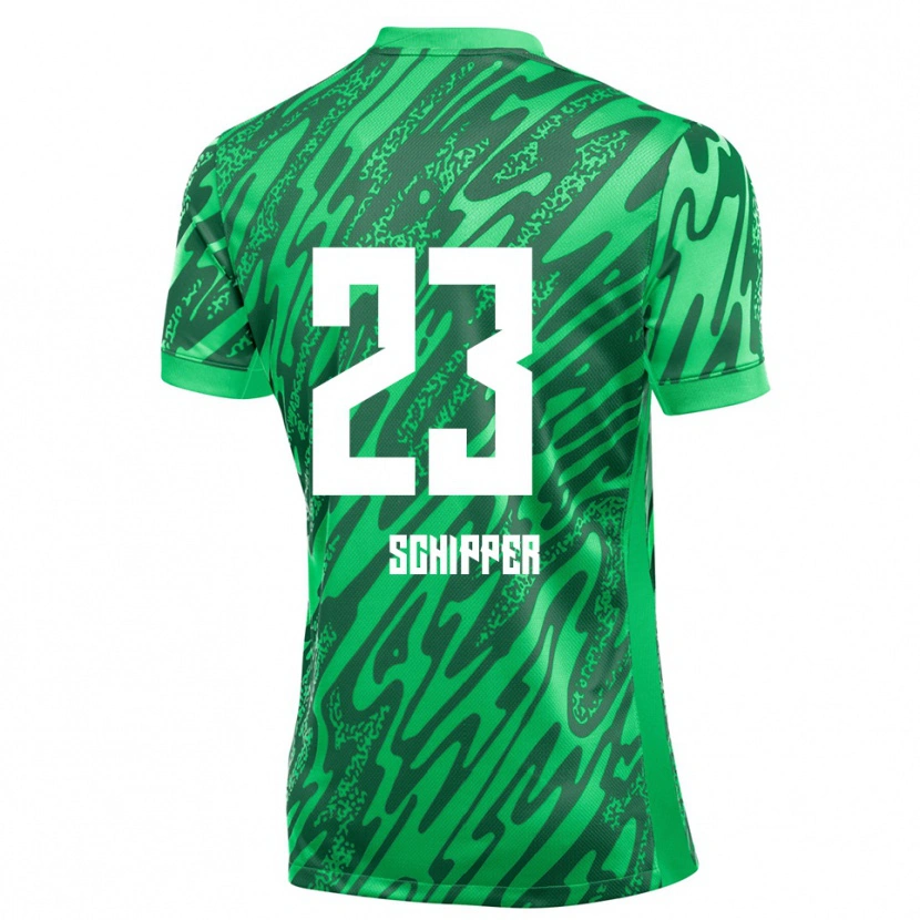Danxen Heren Jur Schipper #23 Groen Wit Keepersshirt 2025/26 T-Shirt