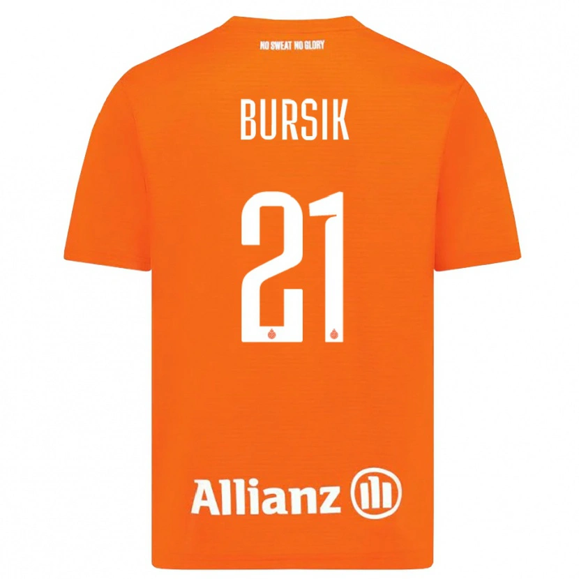 Danxen Heren Josef Bursik #21 Oranje Wit Keepersshirt 2025/26 T-Shirt