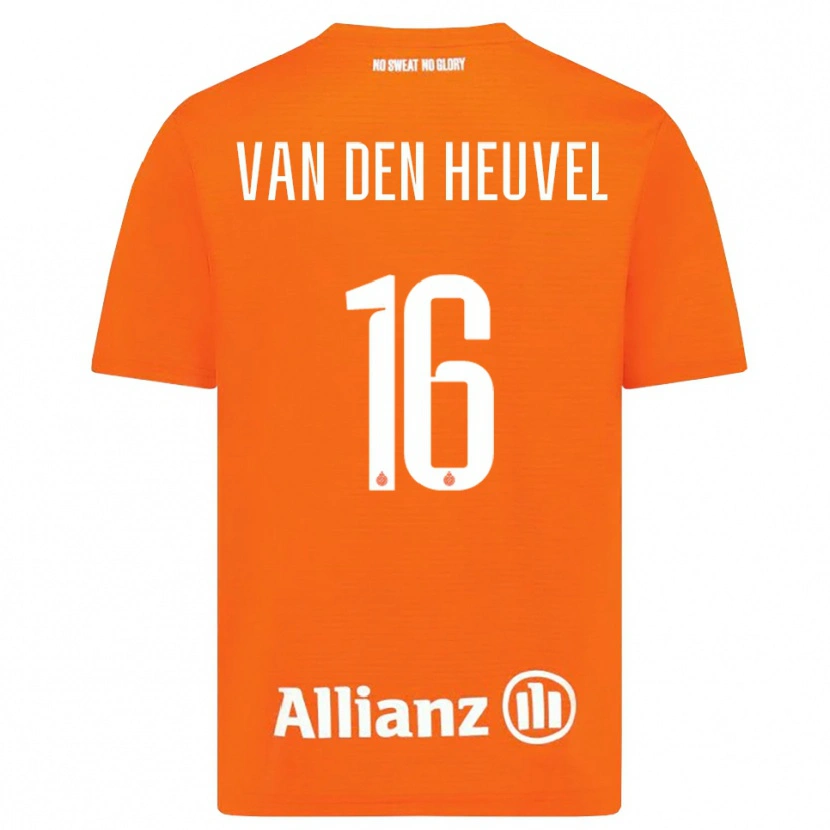 Danxen Heren Dani van den Heuvel #16 Oranje Wit Keepersshirt 2025/26 T-Shirt
