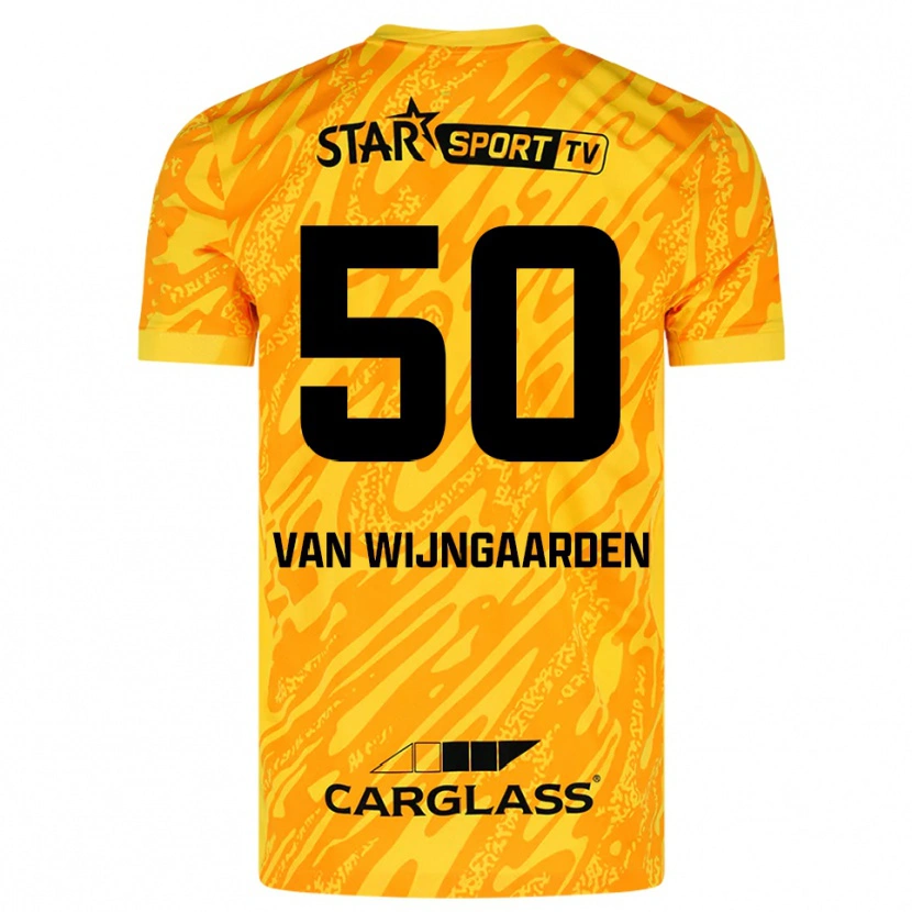 Danxen Heren Maren Van Wijngaarden #50 Oranje Geel Zwart Keepersshirt 2025/26 T-Shirt
