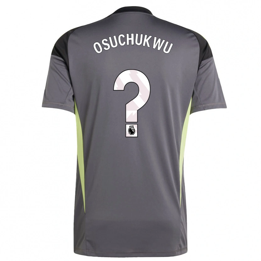 Danxen Heren Darlington Osuchukwu #0 Donkergrijs Wit Keepersshirt 2025/26 T-Shirt