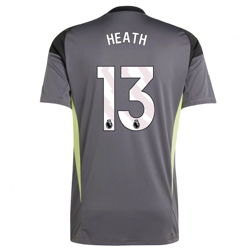 Danxen Heren Fred Heath #13 Donkergrijs Wit Keepersshirt 2025/26 T-Shirt