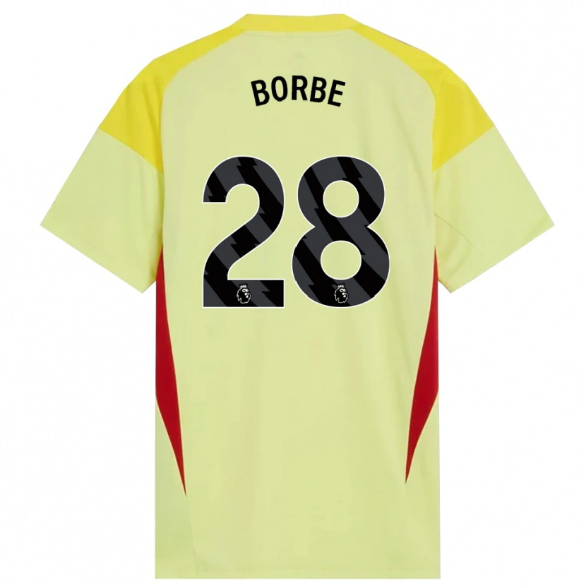 Danxen Heren Anneke Borbe #28 Geel Rood Zwart Keepersshirt 2025/26 T-Shirt