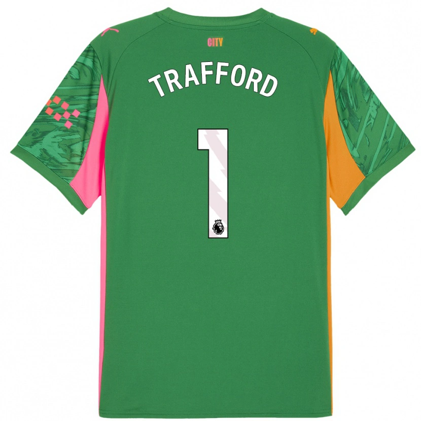 Danxen Heren James Trafford #1 Groen Oranje Keepersshirt 2025/26 T-Shirt