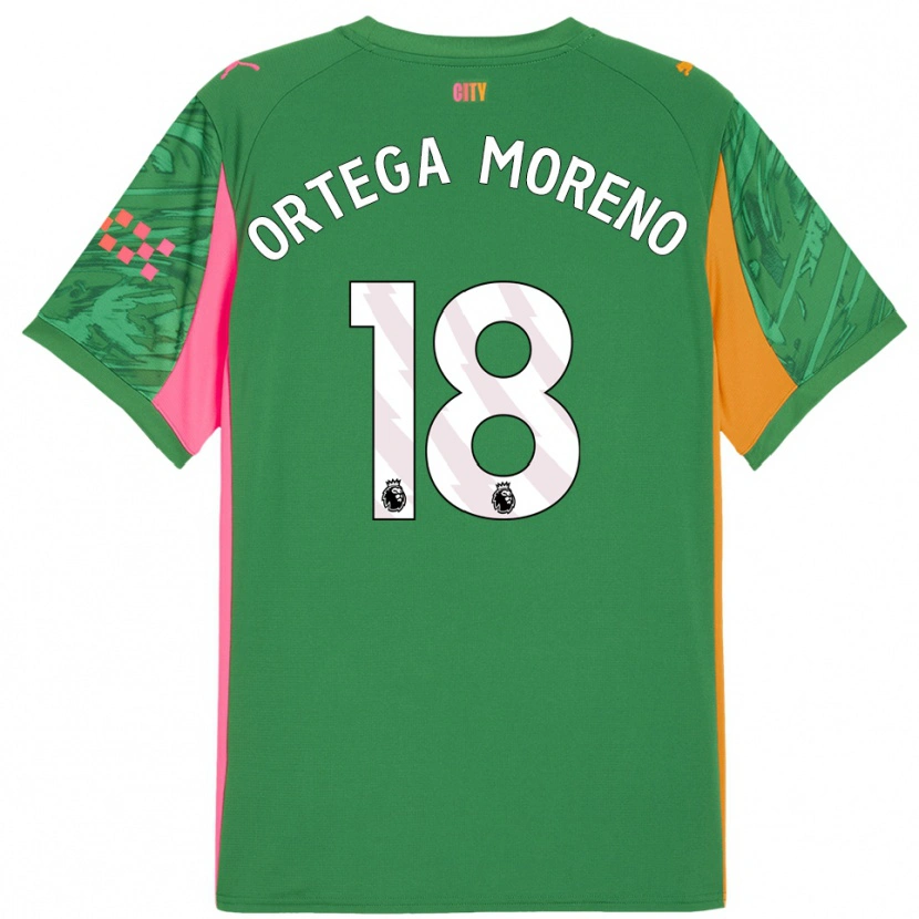 Danxen Heren Stefan Ortega #18 Groen Oranje Keepersshirt 2025/26 T-Shirt