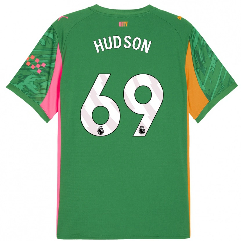Danxen Heren Max Hudson #69 Groen Oranje Keepersshirt 2025/26 T-Shirt