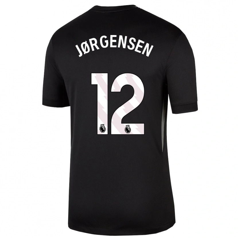 Danxen Heren Filip Jørgensen #12 Zwart Wit Keepersshirt 2025/26 T-Shirt