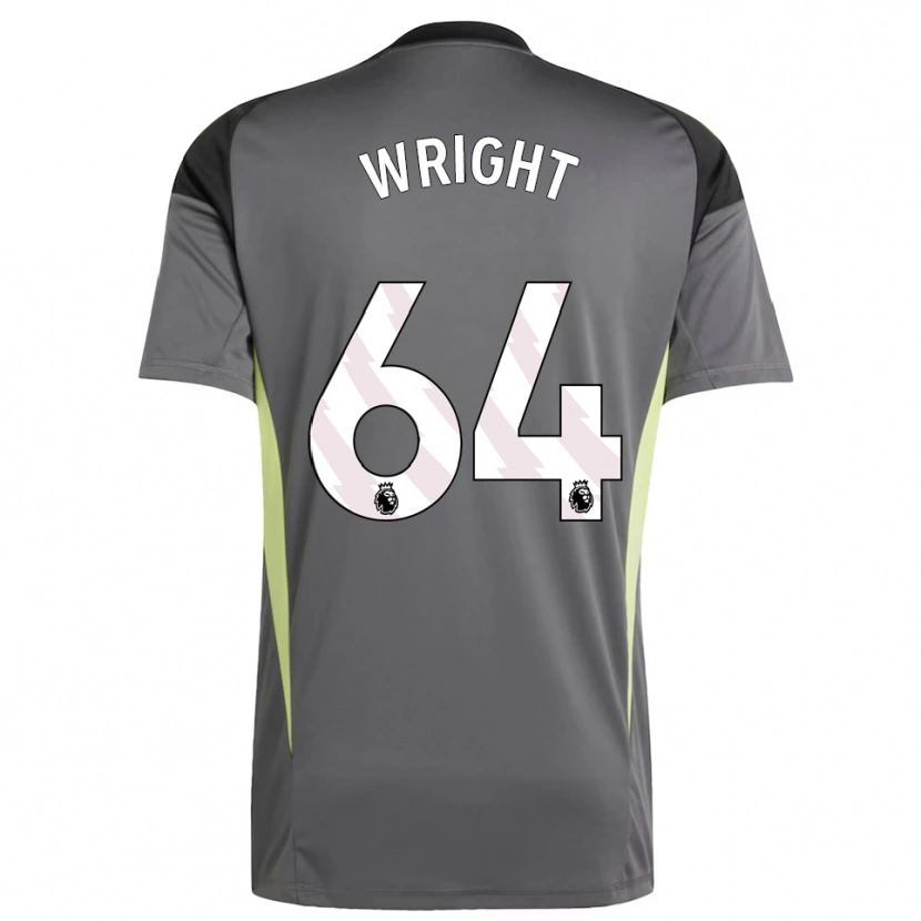 Danxen Heren James Wright #64 Donkergrijs Zwart Keepersshirt 2025/26 T-Shirt