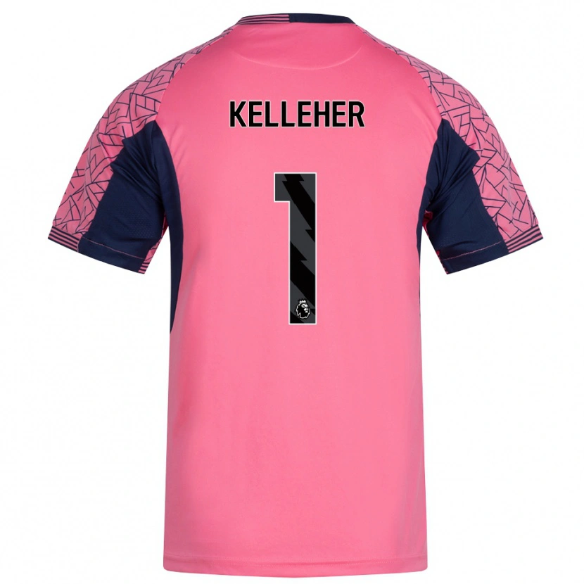 Danxen Heren Caoimhín Kelleher #1 Roze Zwart Keepersshirt 2025/26 T-Shirt