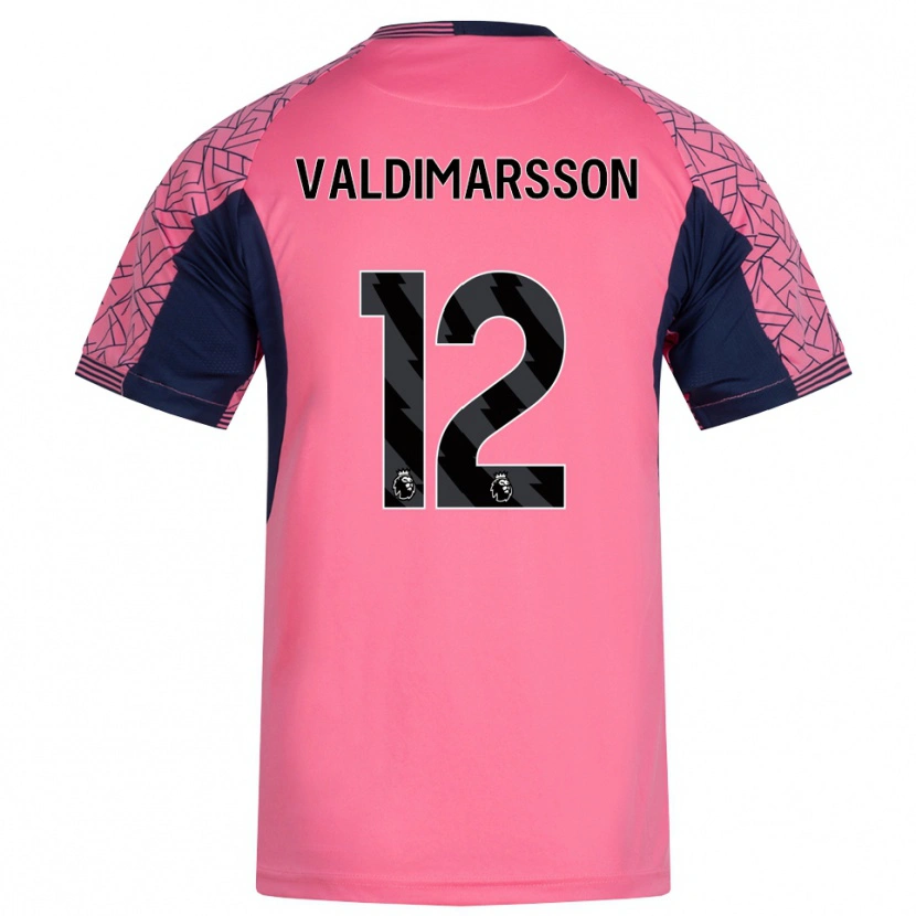 Danxen Heren Hákon Rafn Valdimarsson #12 Roze Zwart Keepersshirt 2025/26 T-Shirt