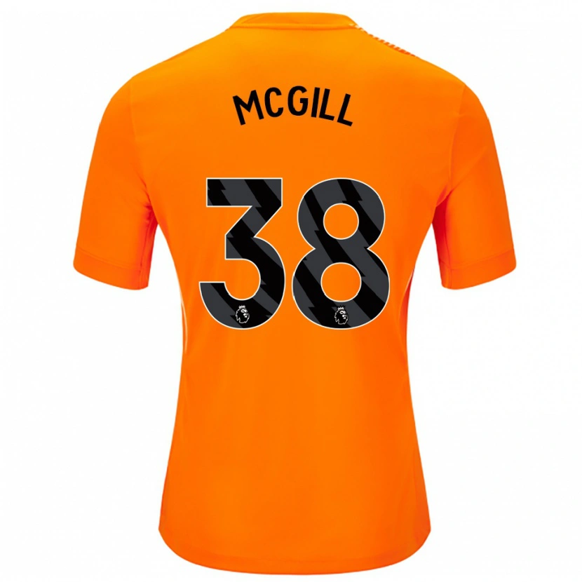 Danxen Heren Tom McGill #38 Oranje Zwart Keepersshirt 2025/26 T-Shirt