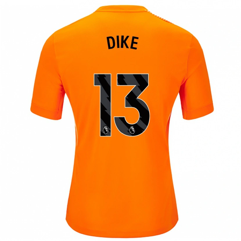 Danxen Heren Michael Dike #13 Oranje Zwart Keepersshirt 2025/26 T-Shirt