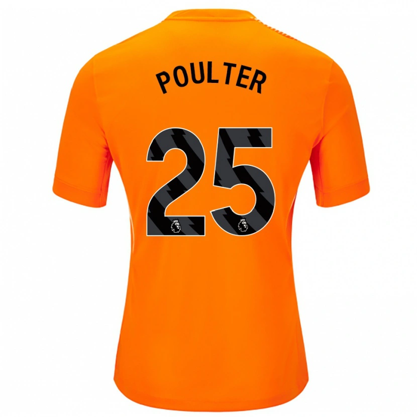 Danxen Heren Hannah Poulter #25 Oranje Zwart Keepersshirt 2025/26 T-Shirt