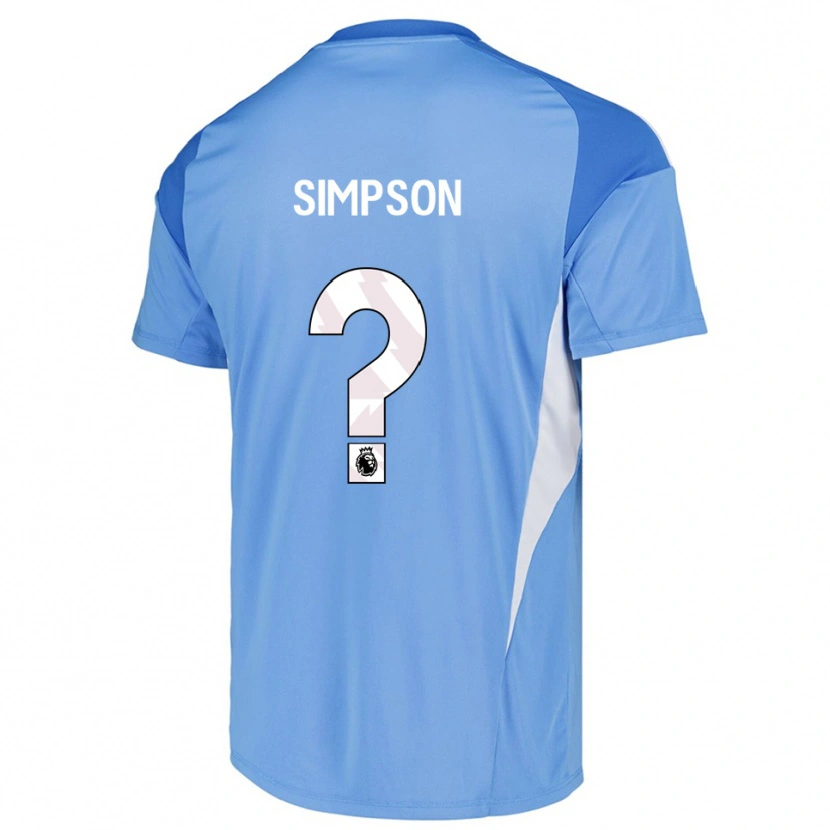 Danxen Heren Carrie Simpson #0 Hemelsblauw Wit Keepersshirt 2025/26 T-Shirt