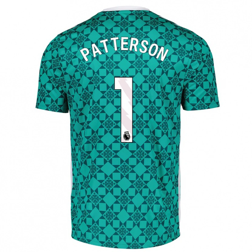 Danxen Heren Anthony Patterson #1 Groen Wit Keepersshirt 2025/26 T-Shirt