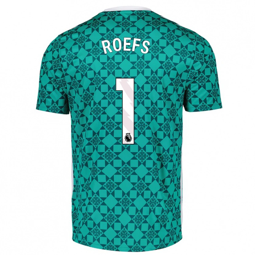 Danxen Heren Robin Roefs #1 Groen Wit Keepersshirt 2025/26 T-Shirt