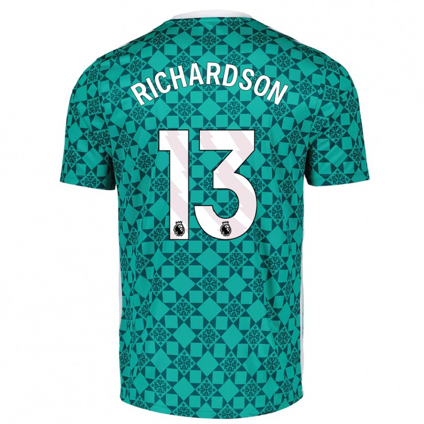 Danxen Heren Adam Richardson #13 Groen Wit Keepersshirt 2025/26 T-Shirt