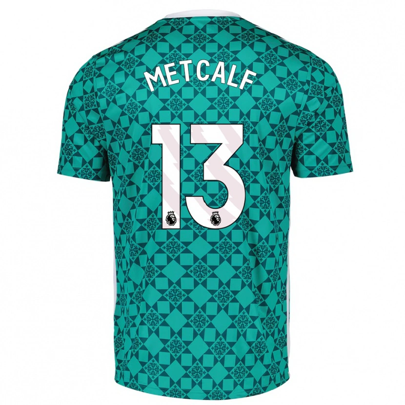 Danxen Heren Ben Metcalf #13 Groen Wit Keepersshirt 2025/26 T-Shirt