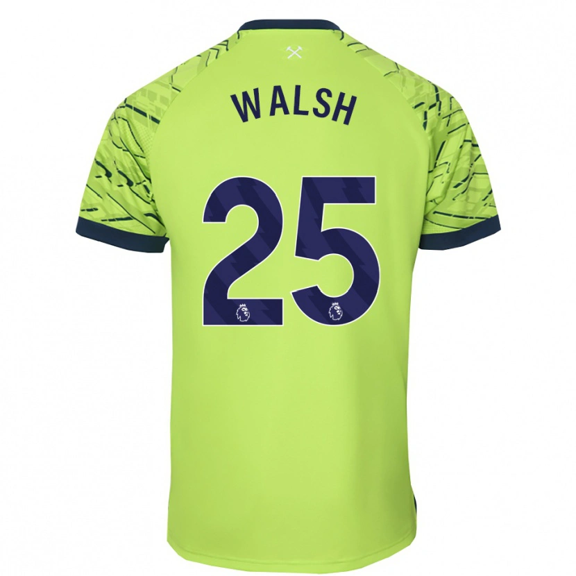 Danxen Heren Megan Walsh #25 Fluorescerend Groen Keepersshirt 2025/26 T-Shirt