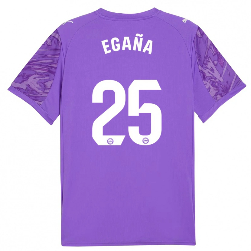 Danxen Heren Eider Egaña #25 Paars Wit Keepersshirt 2025/26 T-Shirt