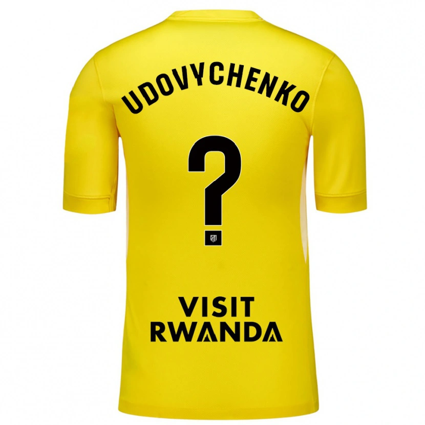 Danxen Heren Glib Udovychenko #0 Geel Zwart Keepersshirt 2025/26 T-Shirt