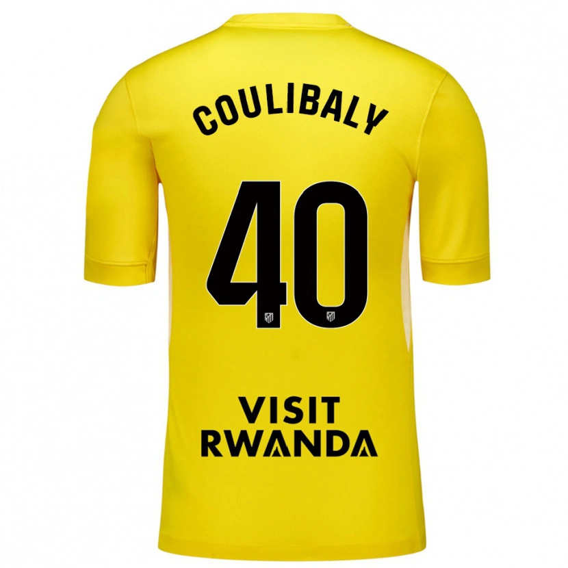 Danxen Heren Izan Coulibaly #40 Geel Zwart Keepersshirt 2025/26 T-Shirt