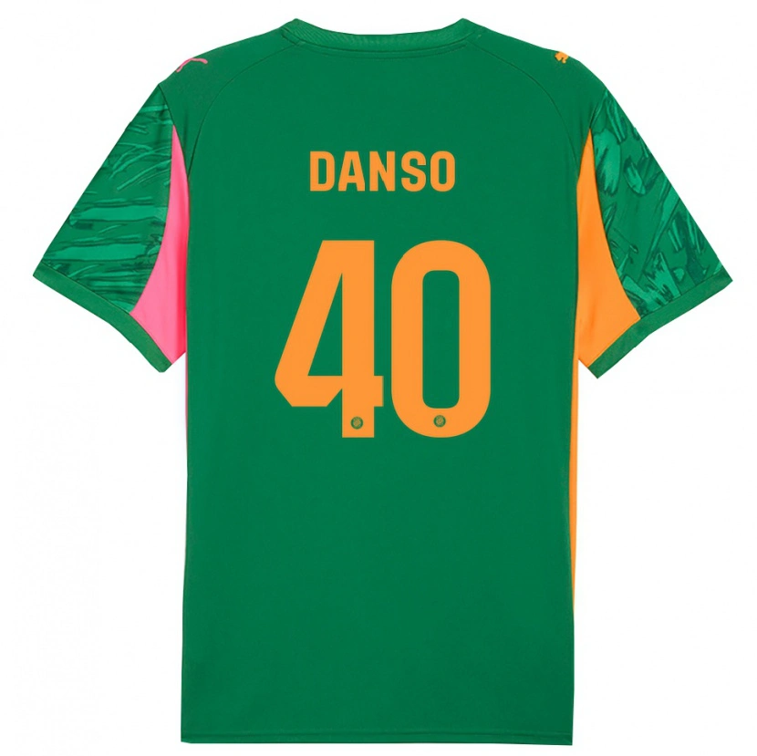Danxen Heren Jordi Danso #40 Groen Oranje Keepersshirt 2025/26 T-Shirt