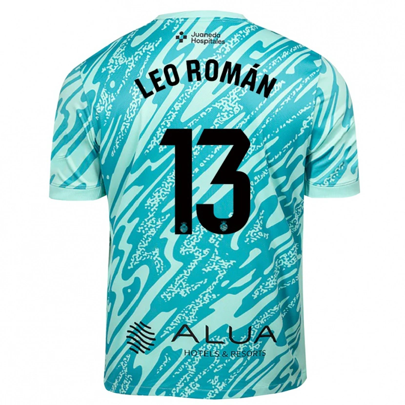 Danxen Heren Leo Román #13 Cyaan Zwart Keepersshirt 2025/26 T-Shirt