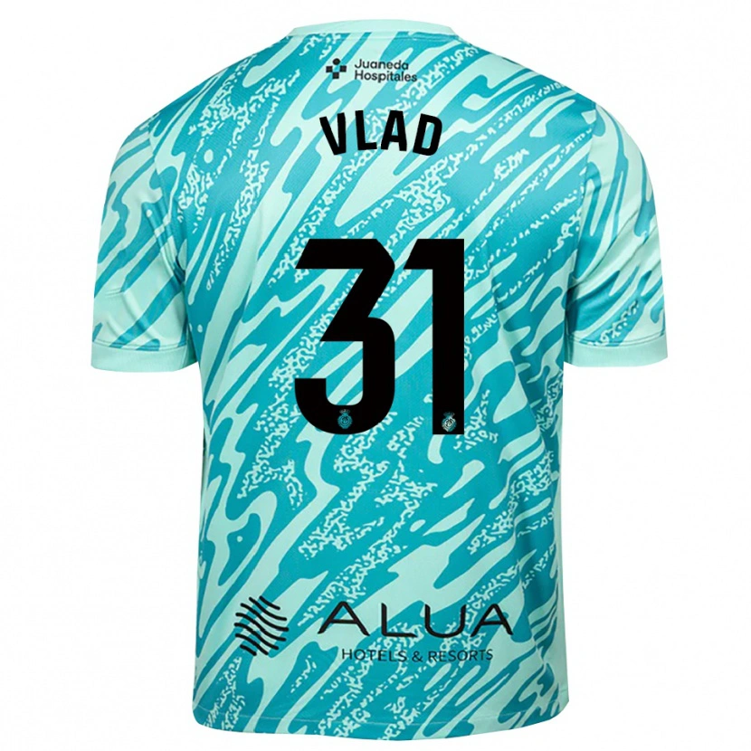 Danxen Heren Rares Vlad #31 Cyaan Zwart Keepersshirt 2025/26 T-Shirt