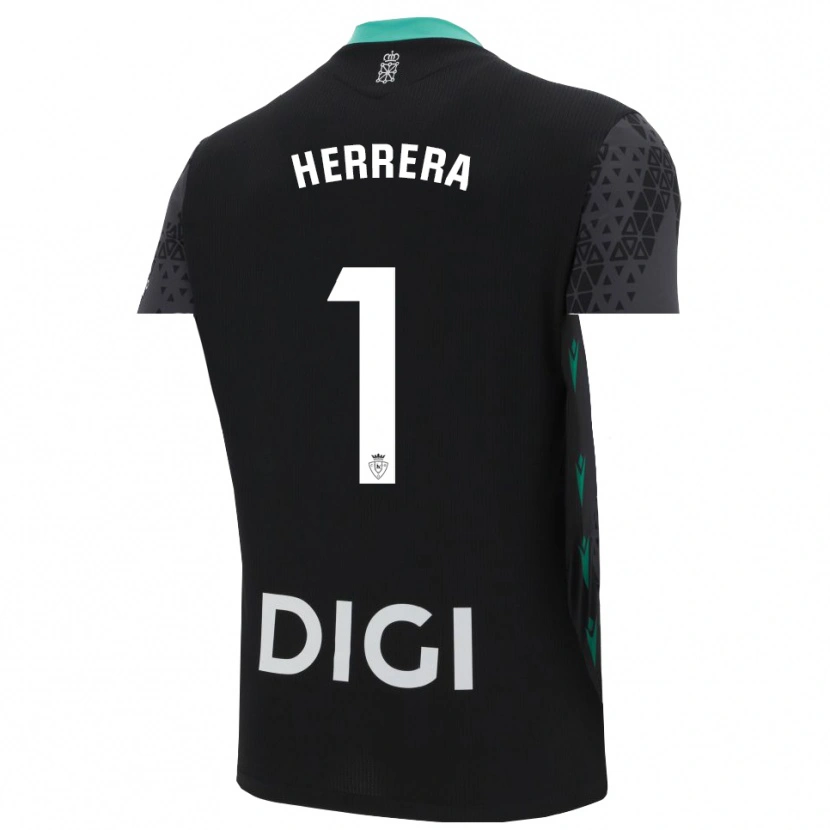 Danxen Heren Sergio Herrera #1 Donkergrijs Zwart Keepersshirt 2025/26 T-Shirt