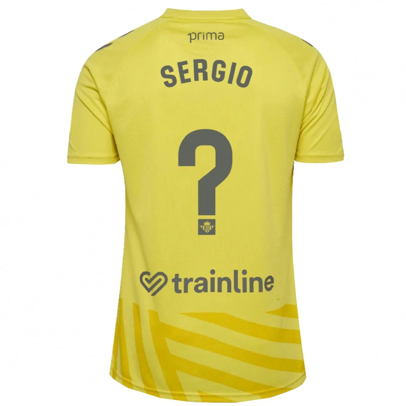 Danxen Heren Sergio Vázquez #0 Geel Grijs Keepersshirt 2025/26 T-Shirt