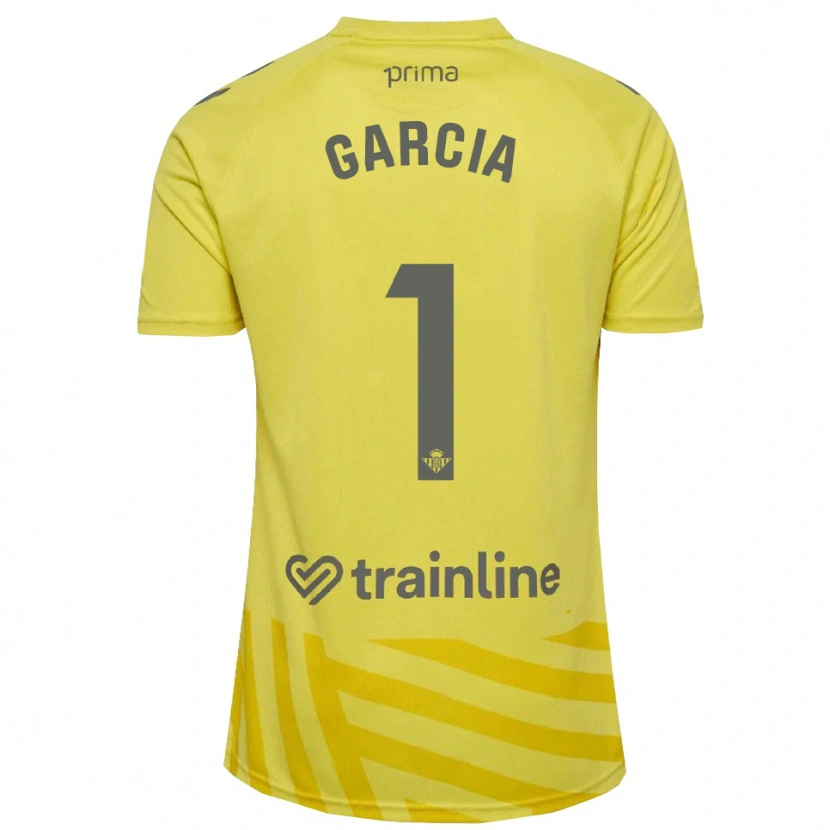 Danxen Heren Germán García #1 Geel Grijs Keepersshirt 2025/26 T-Shirt