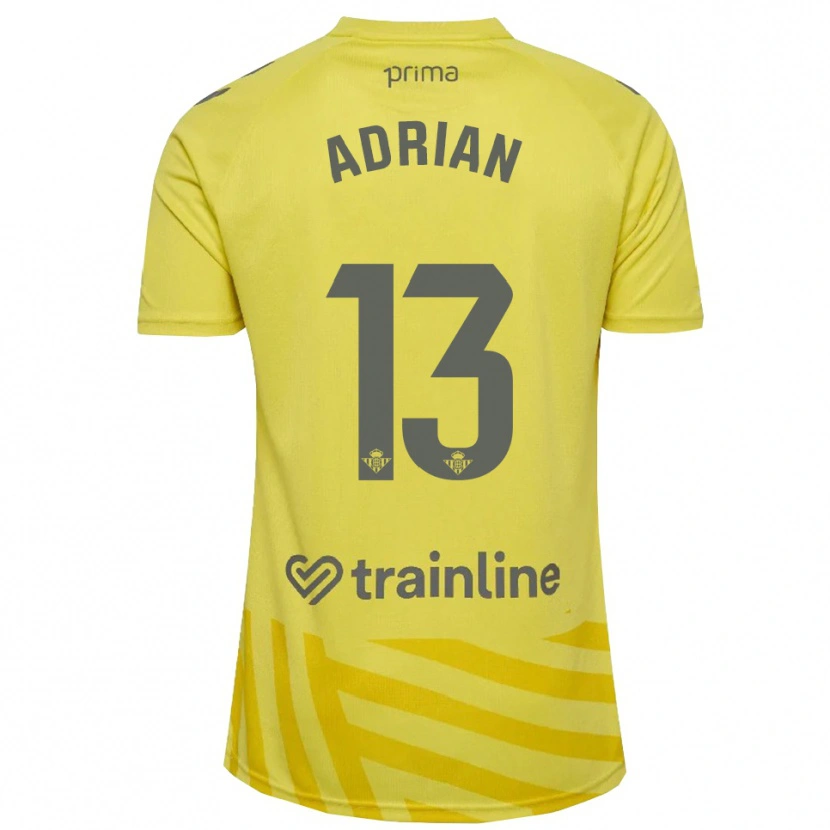 Danxen Heren Adrián #13 Geel Grijs Keepersshirt 2025/26 T-Shirt