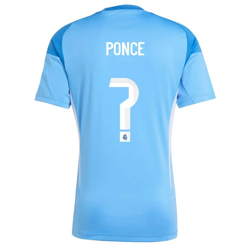 Danxen Heren Guille Ponce #0 Hemelsblauw Wit Keepersshirt 2025/26 T-Shirt