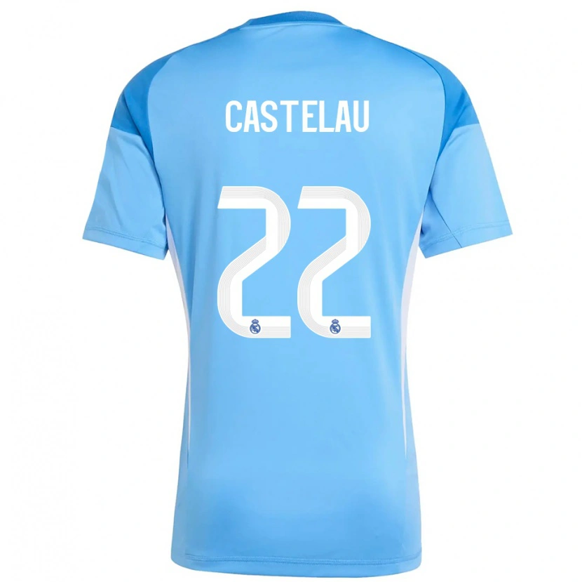 Danxen Heren Alber Castelau #22 Hemelsblauw Wit Keepersshirt 2025/26 T-Shirt