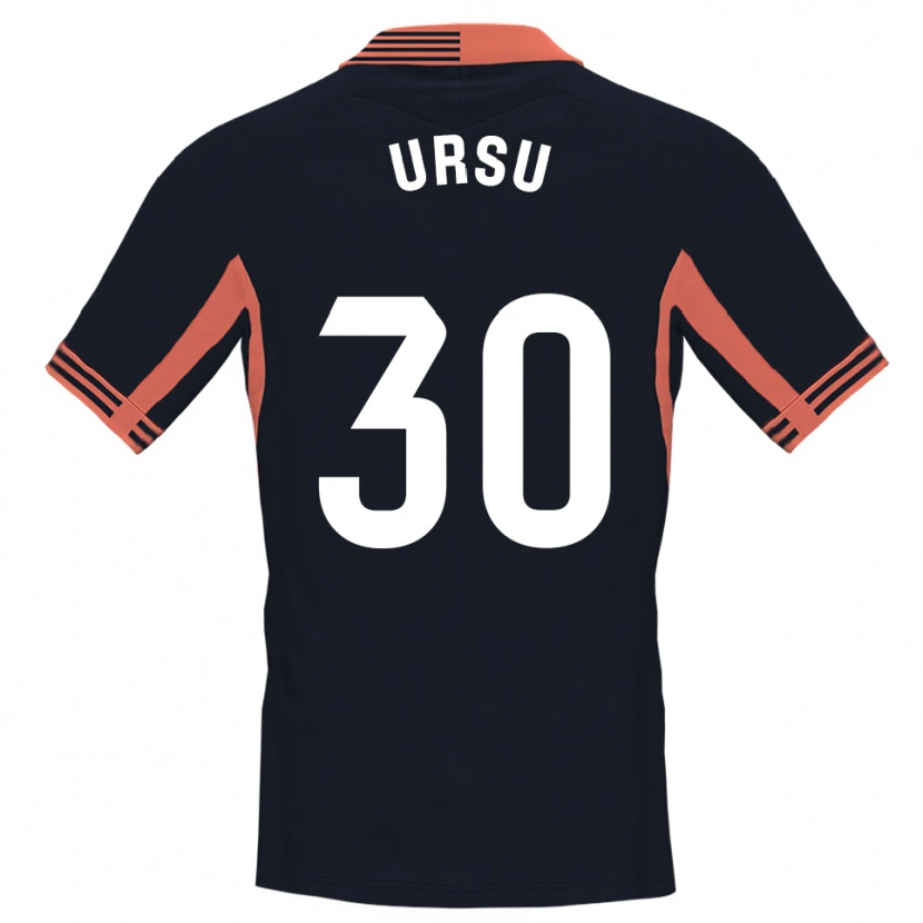 Danxen Heren Eduard Ursu #30 Zwart Wit Oranje Keepersshirt 2025/26 T-Shirt