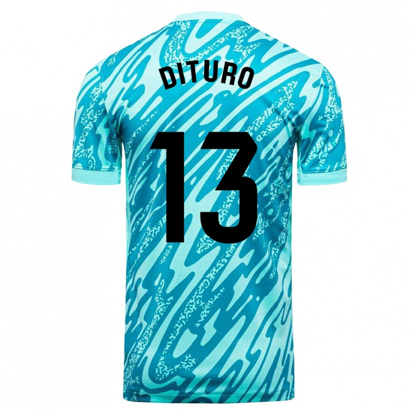 Danxen Heren Matías Dituro #13 Hemelsblauw Wit Keepersshirt 2025/26 T-Shirt