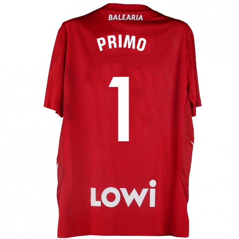 Danxen Heren Álex Primo #1 Rood Wit Keepersshirt 2025/26 T-Shirt
