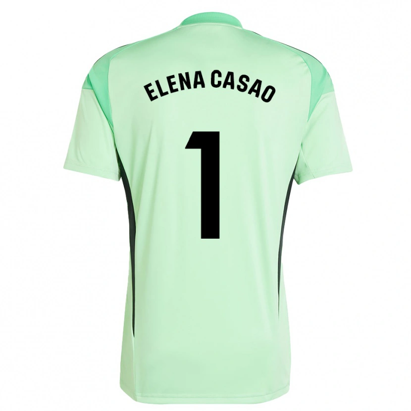 Danxen Heren Elena Casao López #1 Lichtgroen Zwart Keepersshirt 2025/26 T-Shirt