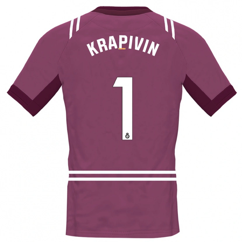 Danxen Heren Yegor Krapivin #1 Bordeaux Wit Keepersshirt 2025/26 T-Shirt