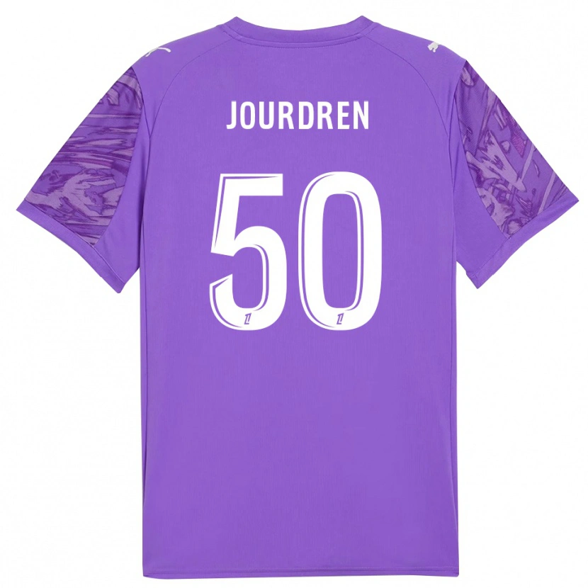 Danxen Heren Ilan Jourdren #50 Lila Wit Keepersshirt 2025/26 T-Shirt