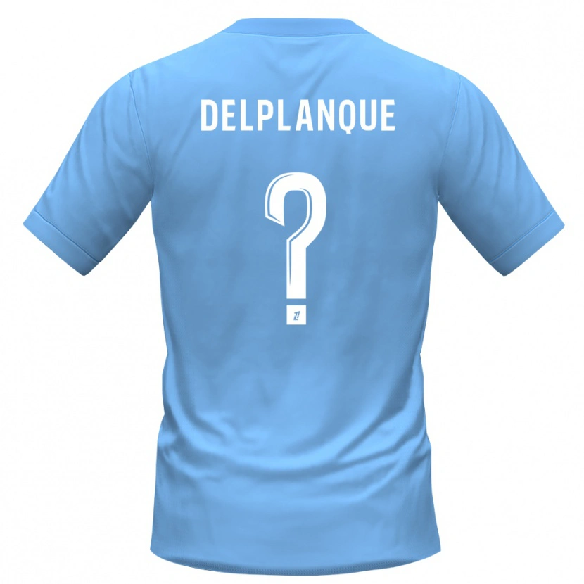Danxen Heren Gaël Delplanque #0 Blauw Zwart Keepersshirt 2025/26 T-Shirt
