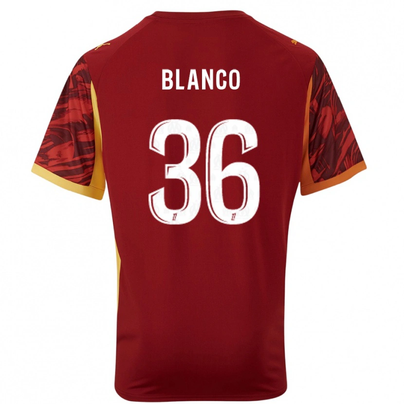 Danxen Heren Rubén Blanco #36 Bordeaux Bruin Keepersshirt 2025/26 T-Shirt