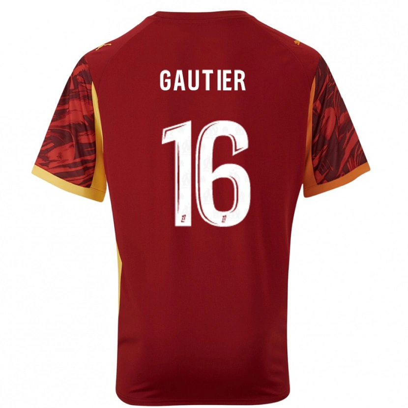 Danxen Heren Elisa Gautier #16 Bordeaux Bruin Keepersshirt 2025/26 T-Shirt