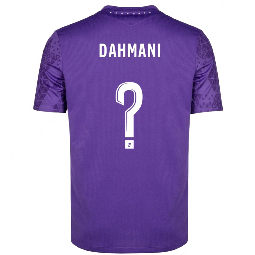 Danxen Heren Waël Dahmani #0 Paars Wit Keepersshirt 2025/26 T-Shirt