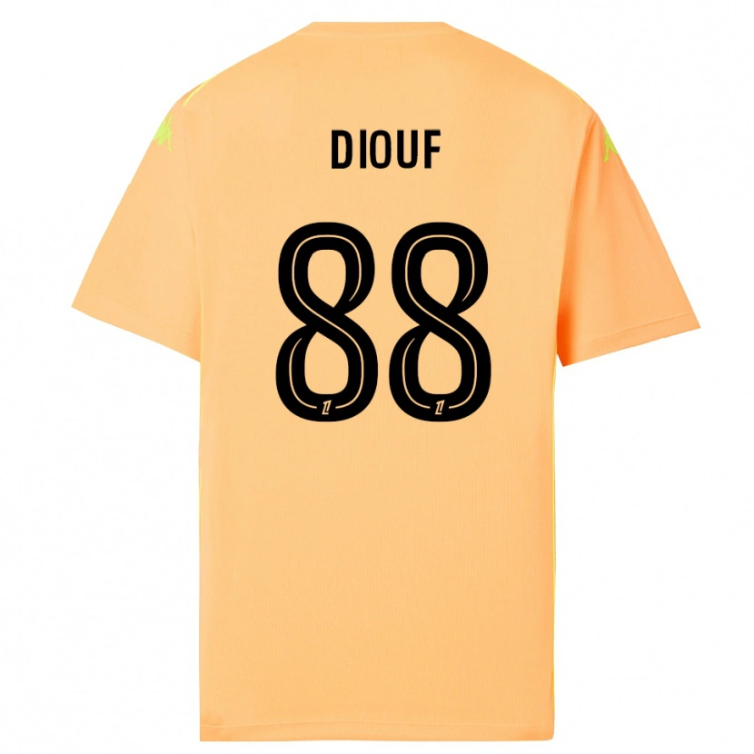 Danxen Heren Yehvann Diouf #88 Licht Oranje Zwart Keepersshirt 2025/26 T-Shirt